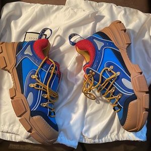 100% Authentic New Mens Gucci Flashtrek Sz. 9 **No Box Dustbag only**